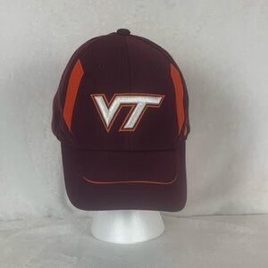 Virginia Tech Hokies Embroidered‎ Team Nike Hat Adjustable Hook & Loop Vtg